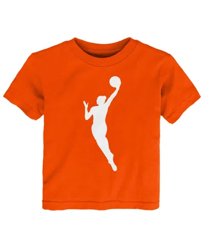 Outerstuff Babies' Toddler Orange Wnba Gear Logo Woman T-shirt