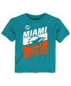 Outerstuff Toddler  Aqua Miami Dolphins Teamwork T-shirt In Blue