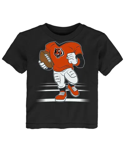Outerstuff Babies' Toddler  Black Cincinnati Bengals Game Fit T-shirt