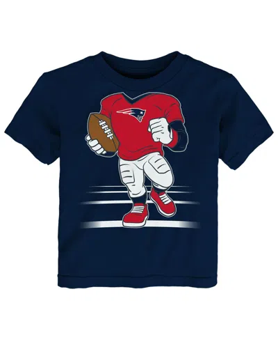 Outerstuff Babies' Toddler  Navy New England Patriots Game Fit T-shirt In Blue