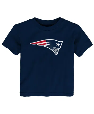 Outerstuff Babies' Toddler  Navy New England Patriots Primary Logo T-shirt In Blue
