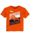 Outerstuff Toddler  Orange Denver Broncos Teamwork T-shirt In Orange