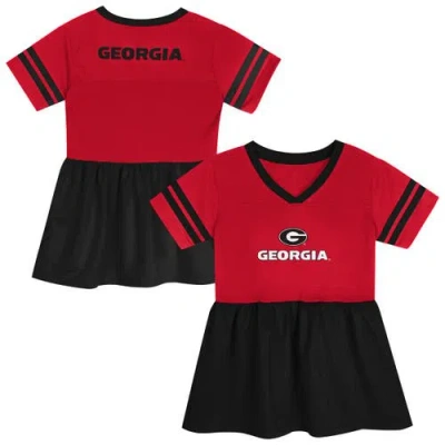 Outerstuff Babies' Girls Preschool  Red/black Georgia Bulldogs Stadium Lights Fashion Jersey Dress