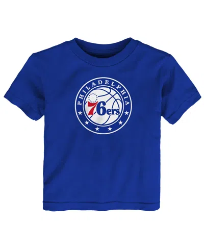 Outerstuff Toddler  Royal Philadelphia 76ers Primary Logo T-shirt In Blue
