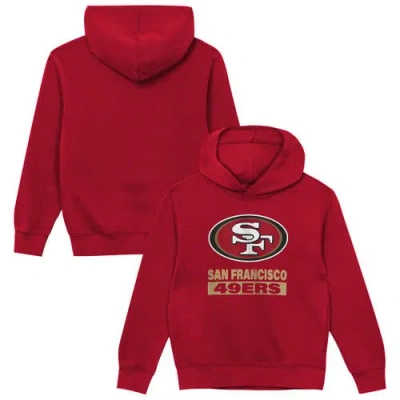 Outerstuff Kids' Toddler   Scarlet San Francisco 49ers Back To Basics Hoodie In Burgundy