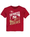 Outerstuff Toddler  Scarlet San Francisco 49ers Teamwork T-shirt In Red
