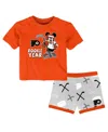 Outerstuff Toddler Philadelphia Flyers Disney Rookie Year T-shirt Shorts Set In Orange