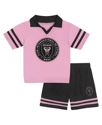 Outerstuff Babies' Toddler Pink Inter Miami Cf Charming Dude Top Short Set