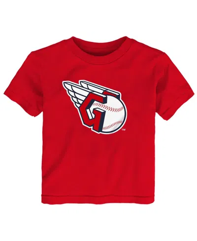 Outerstuff Babies' Toddler Red Cleveland Guardians Primary Logo T-shirt