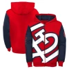 OUTERSTUFF TODDLER RED ST. LOUIS CARDINALS POSTCARD FULL-ZIP HOODIE