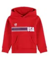 Outerstuff Toddler Red Team Usa Sunset Pullover Hoodie In Red