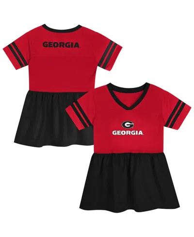 Outerstuff Babies' Toddler Red/black Georgia Bulldogs Stadium Lights Fashion Jersey Dress