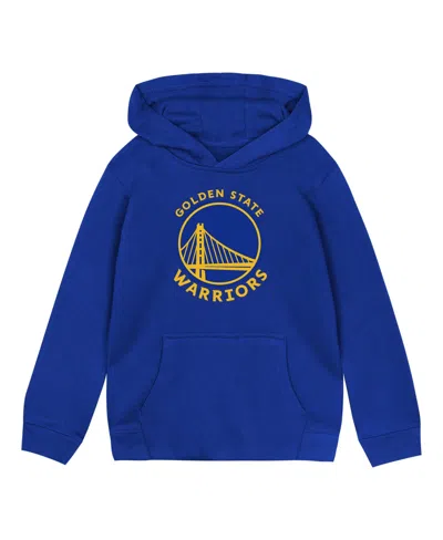 Outerstuff Babies' Toddler Royal Golden State Warriors Primary Logo Hoodie In Blue