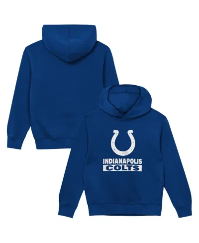Outerstuff Babies' Toddler Royal Indianapolis Colts Back To Basics Hoodie In Blue