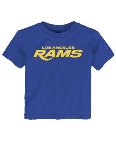 Outerstuff Babies' Toddler Royal Los Angeles Rams Counter Run Short Sleeve T-shirt In Blue