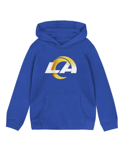 Outerstuff Babies' Toddler Royal Los Angeles Rams Logo Pullover Hoodie In Blue