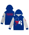 Outerstuff Toddler Royal Philadelphia 76ers Fair Catch Fleece Pullover Hoodie In Royal