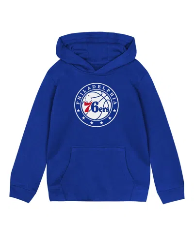 Outerstuff Babies' Toddler Royal Philadelphia 76ers Primary Logo Hoodie In Blue