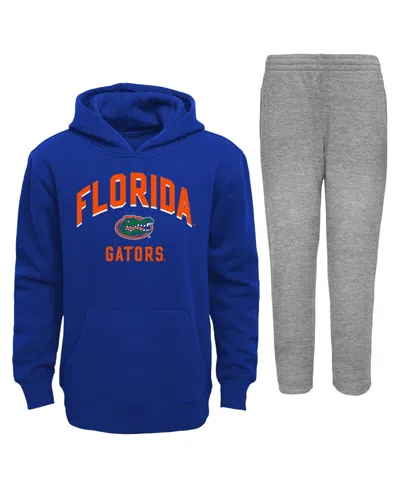 Outerstuff Toddler Royal/gray Florida Gators Play-by-play Pullover Fleece Hoodie Pants Set In Multi