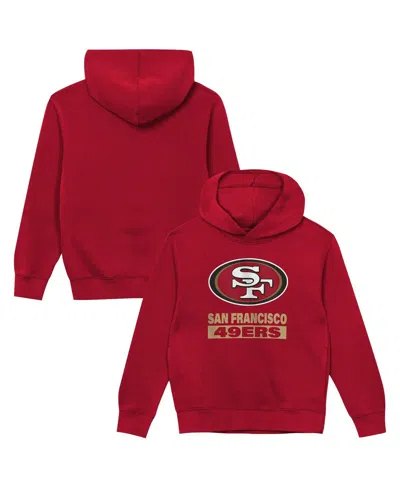 Outerstuff Babies' Toddler Scarlet San Francisco 49ers Back To Basics Hoodie In Red
