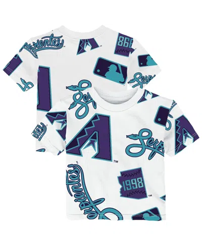 Outerstuff Babies' Toddler White Arizona Diamondbacks City Connect Game Day T-shirt In Multi