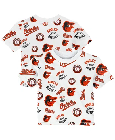 Outerstuff Babies' Toddler White Baltimore Orioles Run Down T-shirt