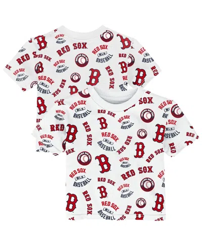 Outerstuff Babies' Toddler White Boston Red Sox Run Down T-shirt