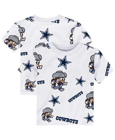 Outerstuff Babies' Toddler White Dallas Cowboys Mascot Play T-shirt