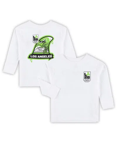 Outerstuff Babies' Toddler White La28 Summer Olympics Long Sleeve T-shirt