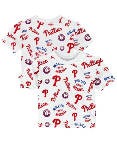 Outerstuff Babies' Toddler White Philadelphia Phillies Run Down T-shirt