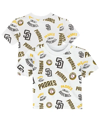 Outerstuff Babies' Toddler White San Diego Padres Run Down T-shirt