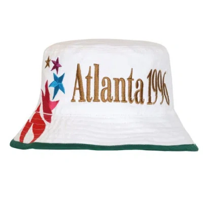 Outerstuff White Atlanta 1996 Summer Olympics Reversible Bucket Hat In Multi