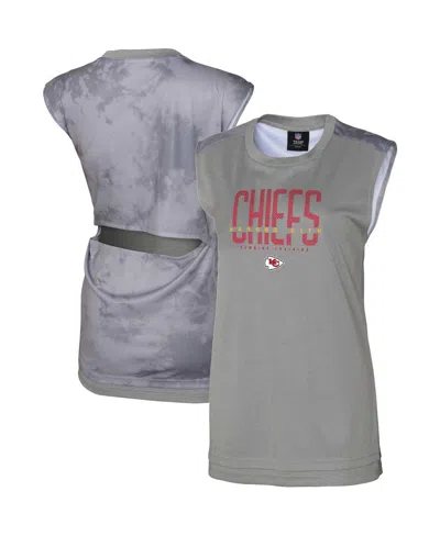 OUTERSTUFF WOMEN'S GRAY KANSAS CITY CHIEFS NO SWEAT TANK TOP