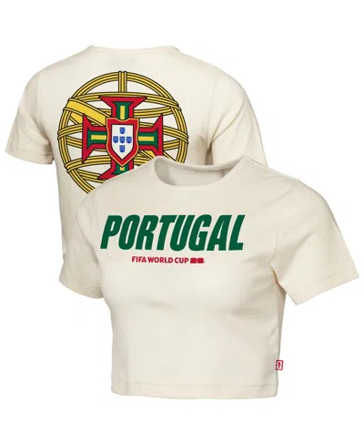 Outerstuff Women's Natural Portugal Fifa World Cup 2026 Elote Squad Cropped T-shirt In Neutral
