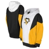 OUTERSTUFF YOUTH ASH/BLACK PITTSBURGH PENGUINS CHAMPION LEAGUE FLEECE PULLOVER HOODIE