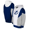 OUTERSTUFF YOUTH ASH/BLUE TAMPA BAY LIGHTNING CHAMPION LEAGUE FLEECE PULLOVER HOODIE