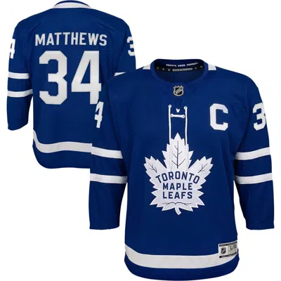 Outerstuff Kids'  Youth Auston Matthews Blue Toronto Maple Leafs Home Premier Player Jersey