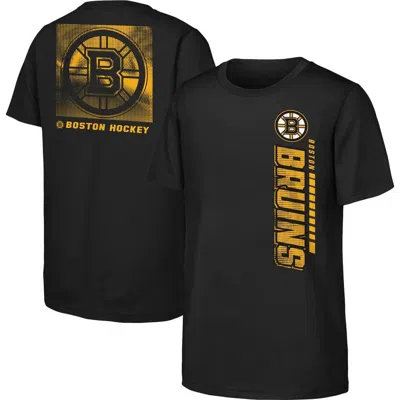 Outerstuff Kids'  Youth  Black Boston Bruins Atmosphere T-shirt