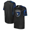 OUTERSTUFF YOUTH BLACK SAN JOSE EARTHQUAKES WINNING TACKLE T-SHIRT