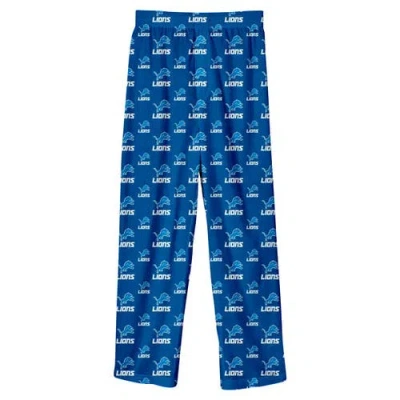 Outerstuff Kids'  Youth Blue Detroit Lions Team Color Printed Pajama Pants