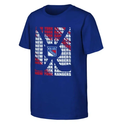 Outerstuff Kids' Youth Blue New York Rangers Box T-shirt