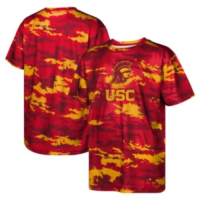 Outerstuff Kids'  Youth Cardinal Usc Trojans Scrimmage Sublimated T-shirt In Brown