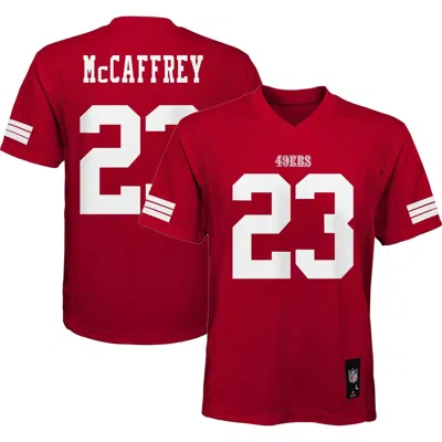 Outerstuff Kids'  Youth Christian Mccaffrey Scarlet San Francisco 49ers Replica Player Jersey In Red
