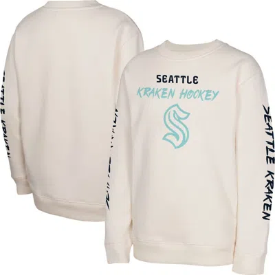 Outerstuff Kids'  Youth Cream Seattle Kraken Star Power Pullover Sweatshirt In White