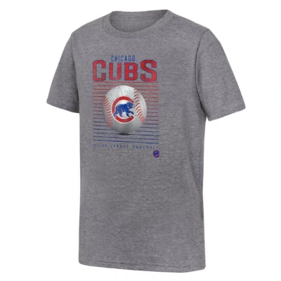 Outerstuff Kids' Youth Fanatics Branded Gray Chicago Cubs Relief Pitcher Tri-blend T-shirt