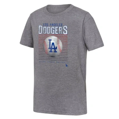 Outerstuff Kids' Youth Fanatics Branded Gray Los Angeles Dodgers Relief Pitcher Tri-blend T-shirt