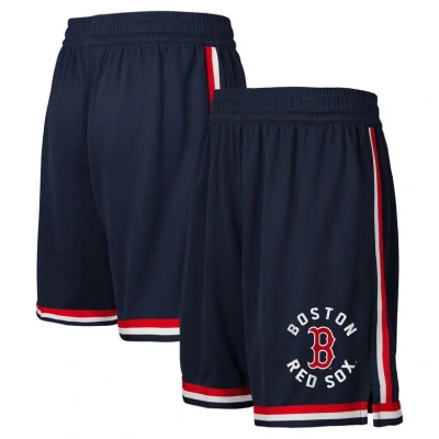 Outerstuff Kids' Youth Fanatics Branded Navy Boston Red Sox Hit Home Mesh Shorts