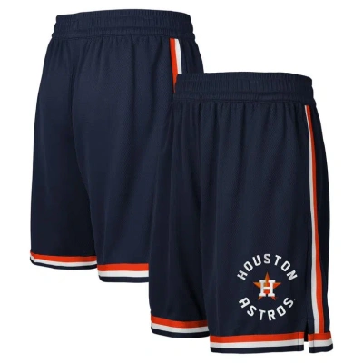 Outerstuff Kids' Youth Fanatics Branded Navy Houston Astros Hit Home Mesh Shorts