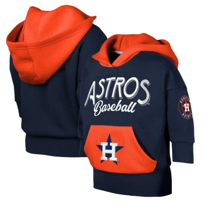 Outerstuff Kids' Youth Fanatics Branded Navy Houston Astros Team Practice Fashion Three-quarter Sleeve Pullover Hoodi