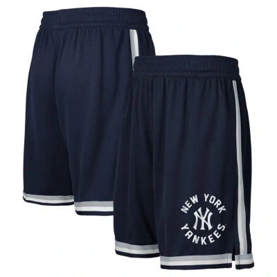 Outerstuff Kids' Youth Fanatics Branded Navy New York Yankees Hit Home Mesh Shorts
